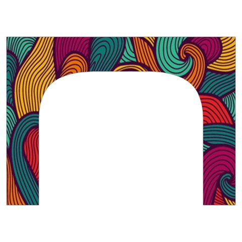 Swirly, Abstract, Multi Colored, Pattern, Toiletries Pouch from ArtsNow.com Front