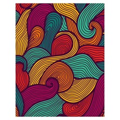 Swirly, Abstract, Multi Colored, Pattern, Toiletries Pouch from ArtsNow.com Back