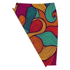 Swirly, Abstract, Multi Colored, Pattern, Midi Wrap Pencil Skirt from ArtsNow.com Front Left