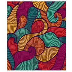 Swirly, Abstract, Multi Colored, Pattern, Belt Pouch Bag (Large) from ArtsNow.com Back Strap