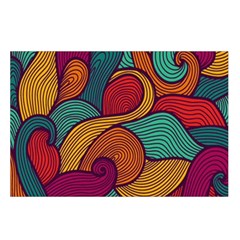 Swirly, Abstract, Multi Colored, Pattern, Belt Pouch Bag (Large) from ArtsNow.com Loop