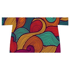 Swirly, Abstract, Multi Colored, Pattern, Wristlet Pouch Bag (Small) from ArtsNow.com Front