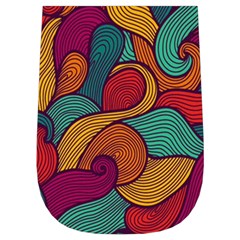 Swirly, Abstract, Multi Colored, Pattern, Wristlet Pouch Bag (Small) from ArtsNow.com Right Side