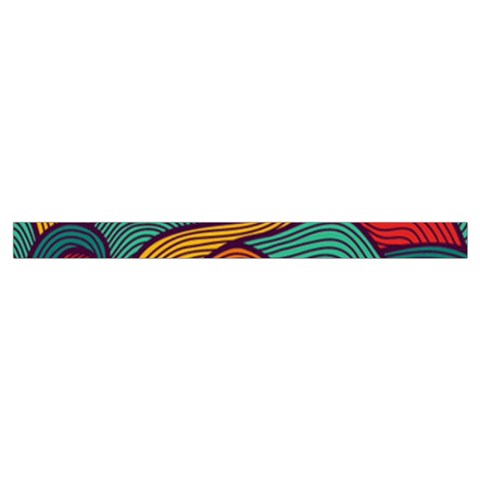 Swirly, Abstract, Multi Colored, Pattern, Wristlet Pouch Bag (Small) from ArtsNow.com Strap Outside