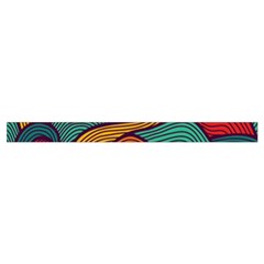 Swirly, Abstract, Multi Colored, Pattern, Wristlet Pouch Bag (Small) from ArtsNow.com Strap Outside