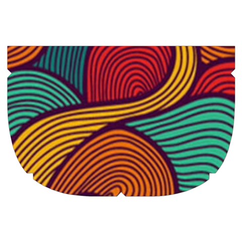 Swirly, Abstract, Multi Colored, Pattern, Make Up Case (Small) from ArtsNow.com Side Right