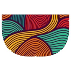 Swirly, Abstract, Multi Colored, Pattern, Make Up Case (Medium) from ArtsNow.com Side Right