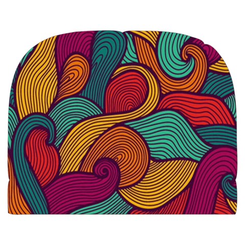 Swirly, Abstract, Multi Colored, Pattern, Make Up Case (Large) from ArtsNow.com Front