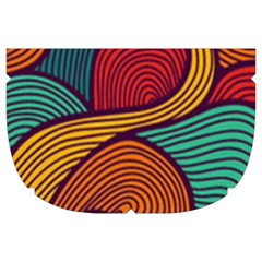 Swirly, Abstract, Multi Colored, Pattern, Make Up Case (Large) from ArtsNow.com Side Right