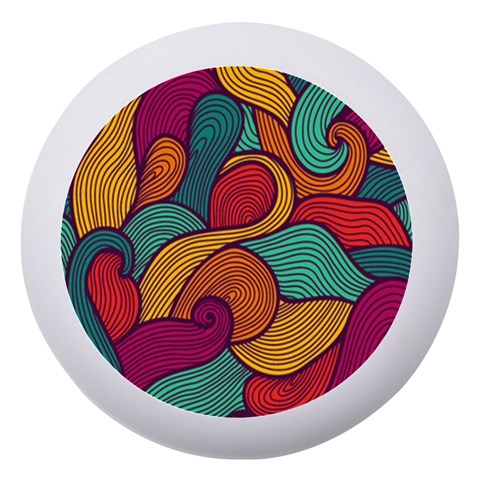 Swirly, Abstract, Multi Colored, Pattern, Dento Box with Mirror from ArtsNow.com Front