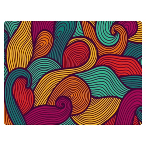 Swirly, Abstract, Multi Colored, Pattern, Premium Plush Fleece Blanket (Extra Small) from ArtsNow.com 40 x30  Blanket Front