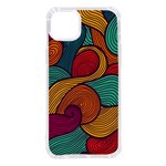 Swirly, Abstract, Multi Colored, Pattern, iPhone 14 Plus TPU UV Print Case