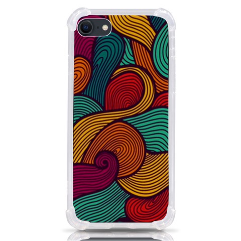 Swirly, Abstract, Multi Colored, Pattern, iPhone SE from ArtsNow.com Front