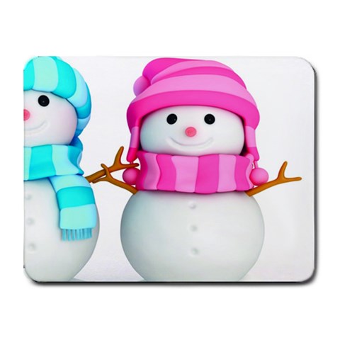 Two Snowmen, Small Mousepad from ArtsNow.com Front