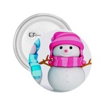 Two Snowmen, 2.25  Buttons