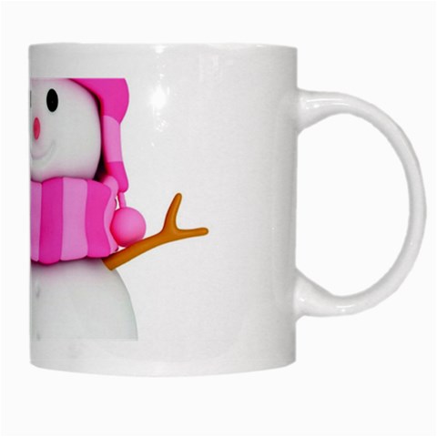 Two Snowmen, White Mug from ArtsNow.com Right