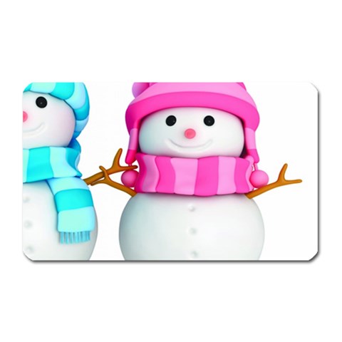 Two Snowmen, Magnet (Rectangular) from ArtsNow.com Front