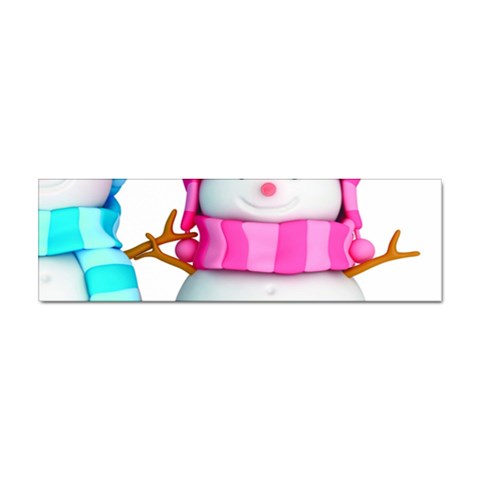 Two Snowmen, Sticker Bumper (10 pack) from ArtsNow.com Front