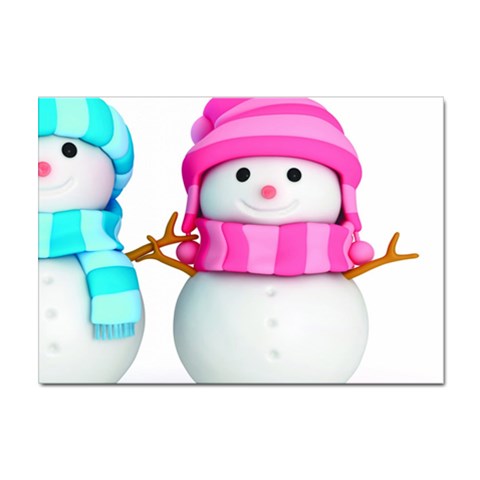 Two Snowmen, Sticker A4 (100 pack) from ArtsNow.com Front