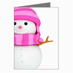 Two Snowmen, Greeting Card from ArtsNow.com Left