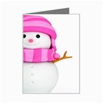 Two Snowmen, Mini Greeting Card