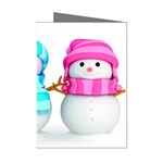 Two Snowmen, Mini Greeting Cards (Pkg of 8)