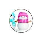 Two Snowmen, Hat Clip Ball Marker (4 pack)