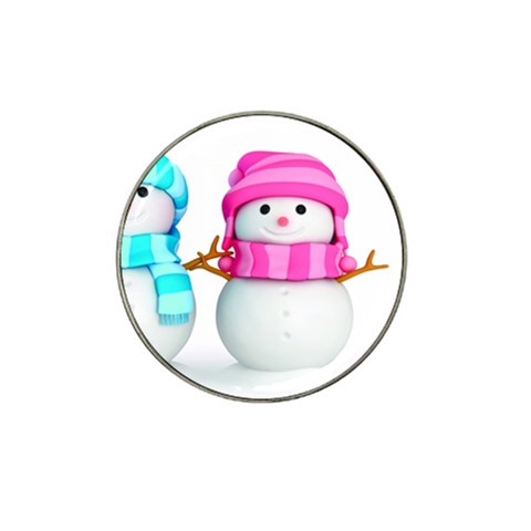 Two Snowmen, Hat Clip Ball Marker (10 pack) from ArtsNow.com Front