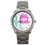 Two Snowmen, Sport Metal Watch