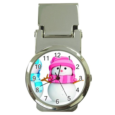 Two Snowmen, Money Clip Watches from ArtsNow.com Front