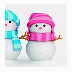 Two Snowmen, Medium Glasses Cloth (2 Sides) from ArtsNow.com Back