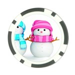 Two Snowmen, Poker Chip Card Guard