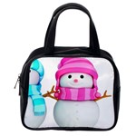 Two Snowmen, Classic Handbag (One Side)