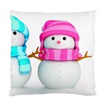 Two Snowmen, Standard Cushion Case (One Side)