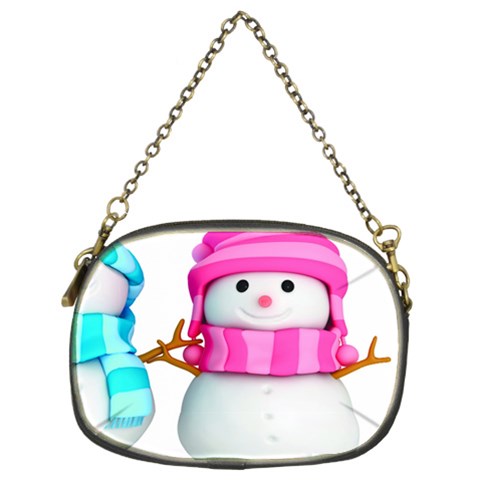 Two Snowmen, Chain Purse (Two Sides) from ArtsNow.com Back