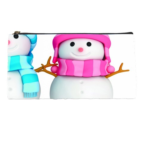 Two Snowmen, Pencil Case from ArtsNow.com Front