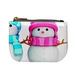 Two Snowmen, Mini Coin Purse