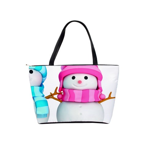 Two Snowmen, Classic Shoulder Handbag from ArtsNow.com Back