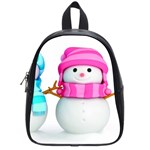 Two Snowmen, School Bag (Small)