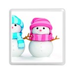 Two Snowmen, Memory Card Reader (Square)