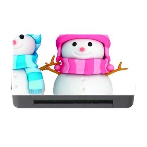 Two Snowmen, Memory Card Reader with CF from ArtsNow.com Front