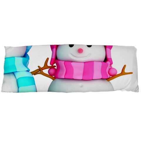 Two Snowmen, Body Pillow Case (Dakimakura) from ArtsNow.com Body Pillow Case