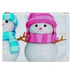 Two Snowmen, Cosmetic Bag (XXL)