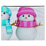 Two Snowmen, Cosmetic Bag (XXXL)