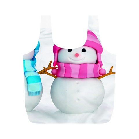 Two Snowmen, Full Print Recycle Bag (M) from ArtsNow.com Front