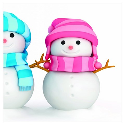 Two Snowmen, Kids  Hooded Rain Ponchos from ArtsNow.com Inside 2