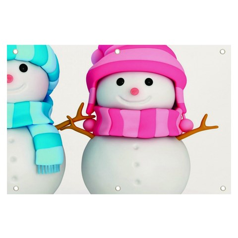 Two Snowmen, Banner and Sign 6  x 4  from ArtsNow.com Front