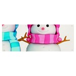 Two Snowmen, Banner and Sign 8  x 3 