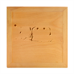 Two Snowmen, Wood Photo Frame Cube