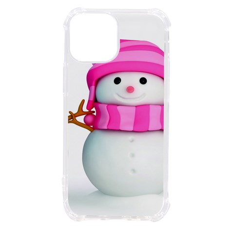 Two Snowmen, iPhone 13 mini TPU UV Print Case from ArtsNow.com Front